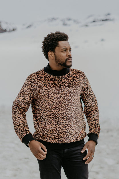 Anyoto Leopard print Sweater - BISHIKWABO  Sweater BISHIKWABO  Anyoto Leopard print Sweater