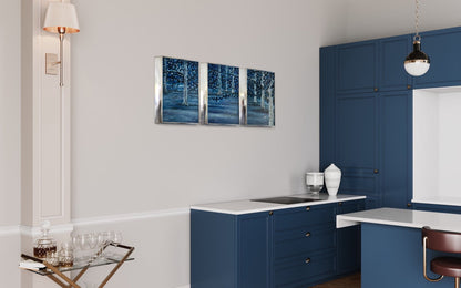 Aspens in the Night - BISHIKWABO  painting BISHIKWABO  Aspens in the Night