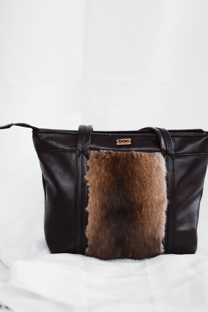Muskrats Fur purse - BISHIKWABO  BACPAC BISHIKWABO  Muskrats Fur purse