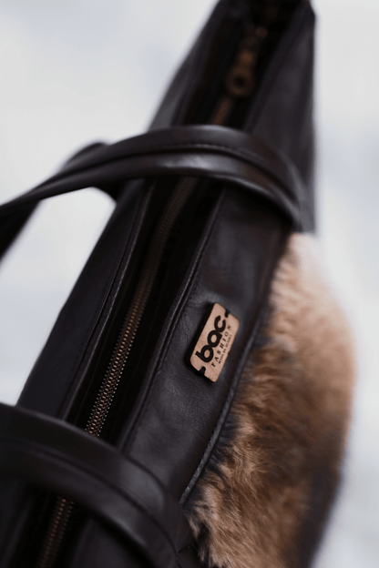 Muskrats Fur purse - BISHIKWABO  BACPAC BISHIKWABO  Muskrats Fur purse