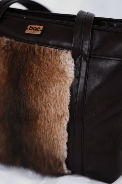 Muskrats Fur purse - BISHIKWABO  BACPAC BISHIKWABO  Muskrats Fur purse