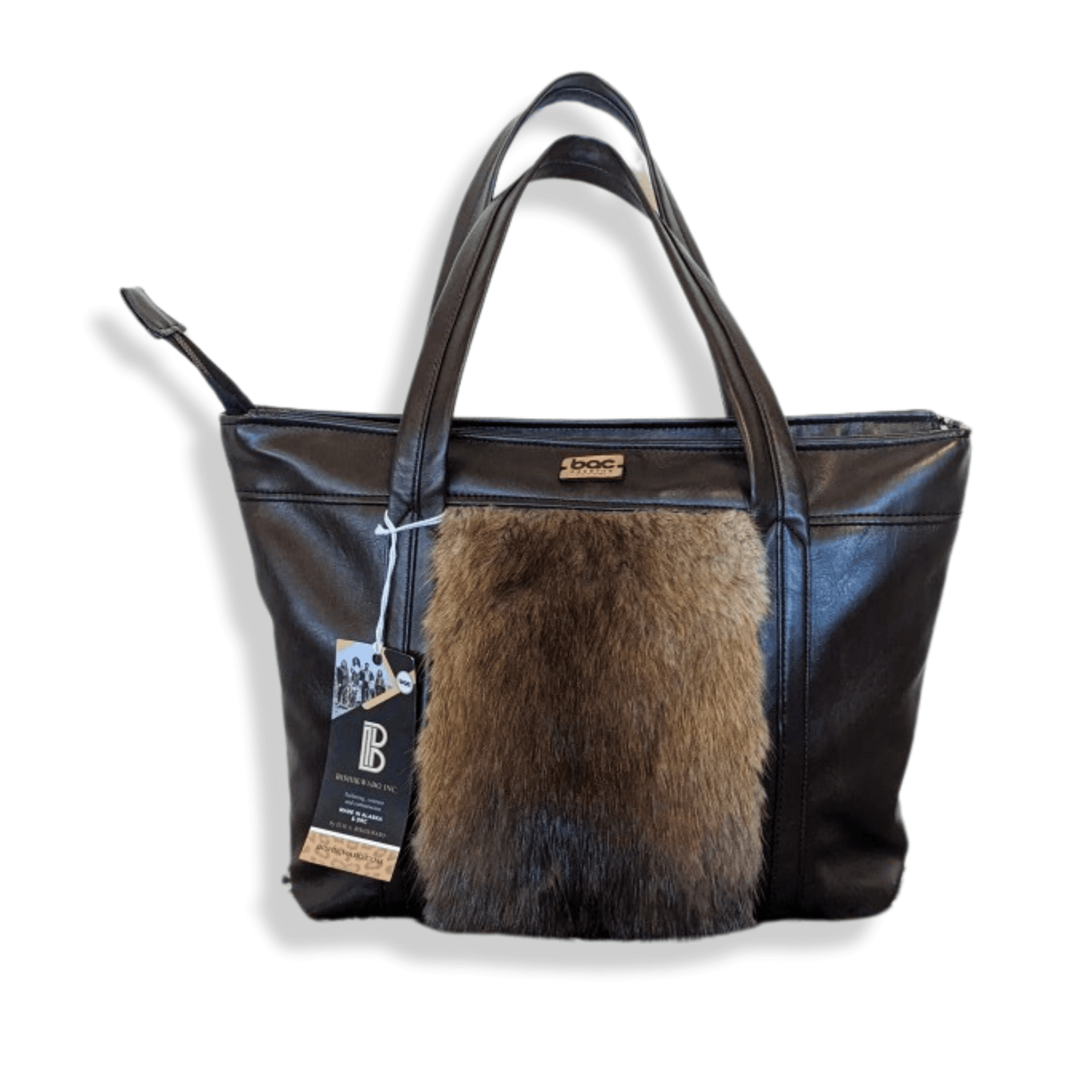 Muskrats Fur purse - BISHIKWABO  BACPAC BISHIKWABO  Muskrats Fur purse