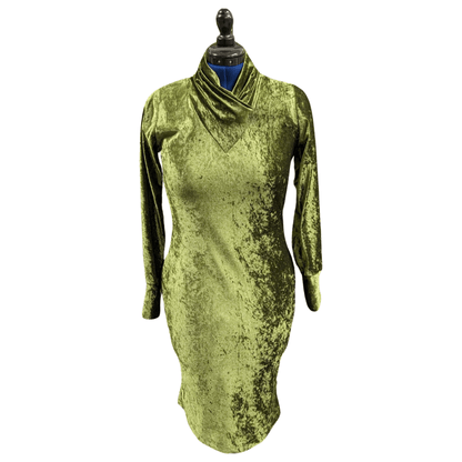 V neck velvet dress - BISHIKWABO  Dresses BISHIKWABO  V neck velvet dress