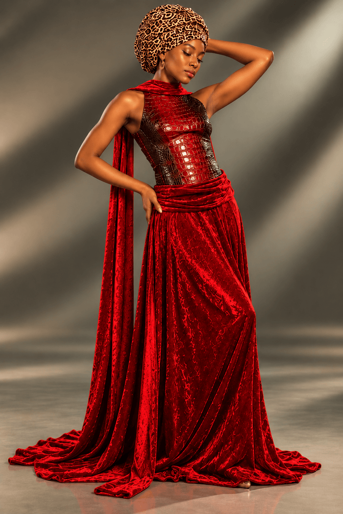 Warrior’s Victory Gown - BISHIKWABO  BISHIKWABO  Warrior’s Victory Gown