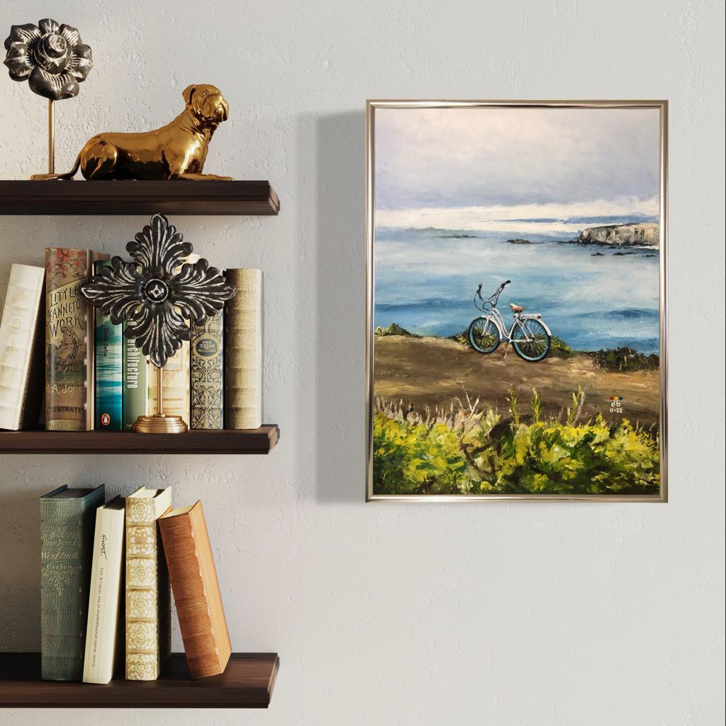 Park by the Sea - BISHIKWABO  painting BISHIKWABO  Park by the Sea