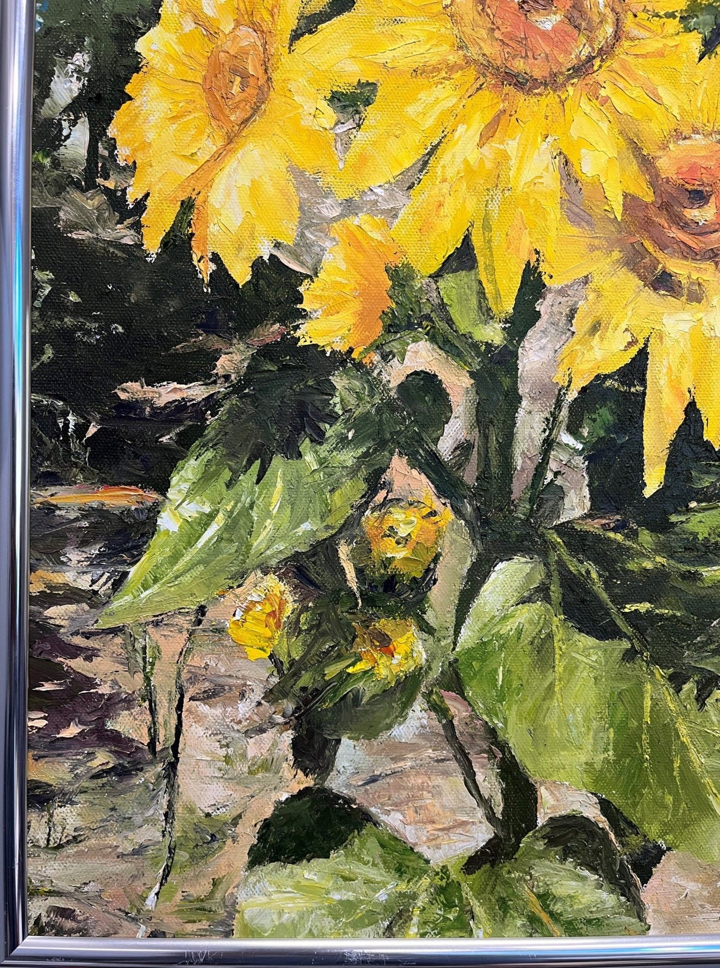 Tournesols - BISHIKWABO  painting BISHIKWABO  Tournesols