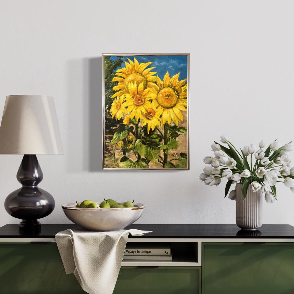 Tournesols - BISHIKWABO  painting BISHIKWABO  Tournesols